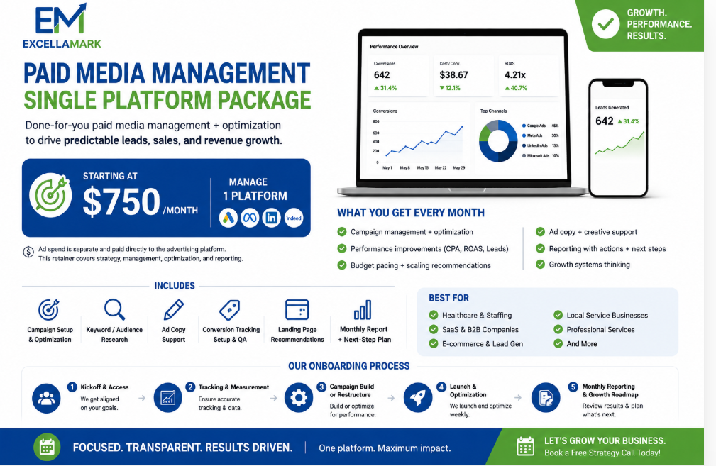 Single Platform Paid Media Ads Management